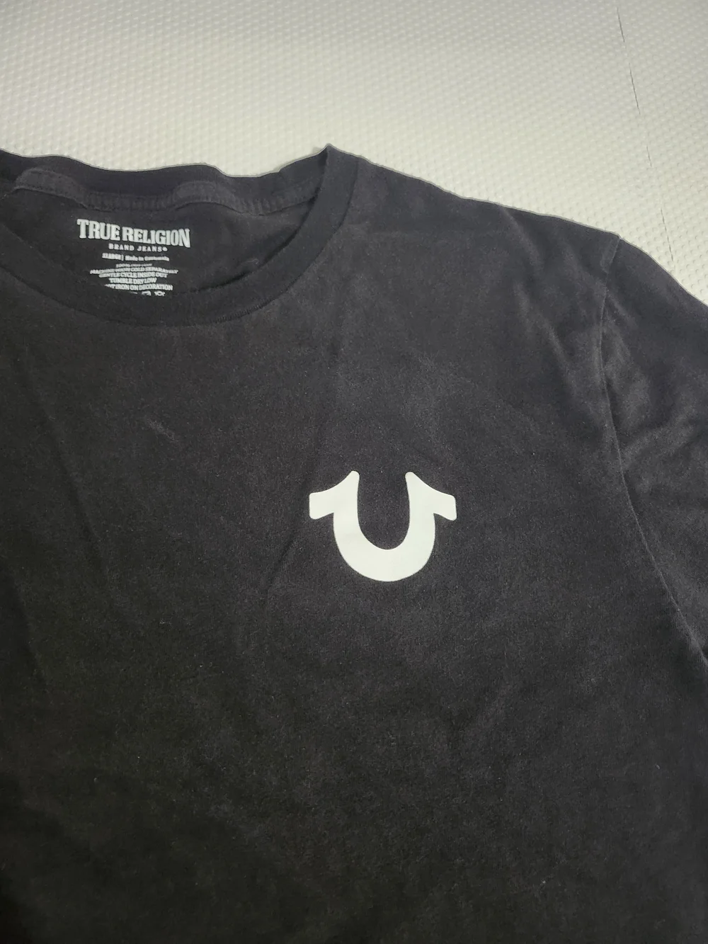 True Religion Men’s Black Logo Crew Neck T-Shirt